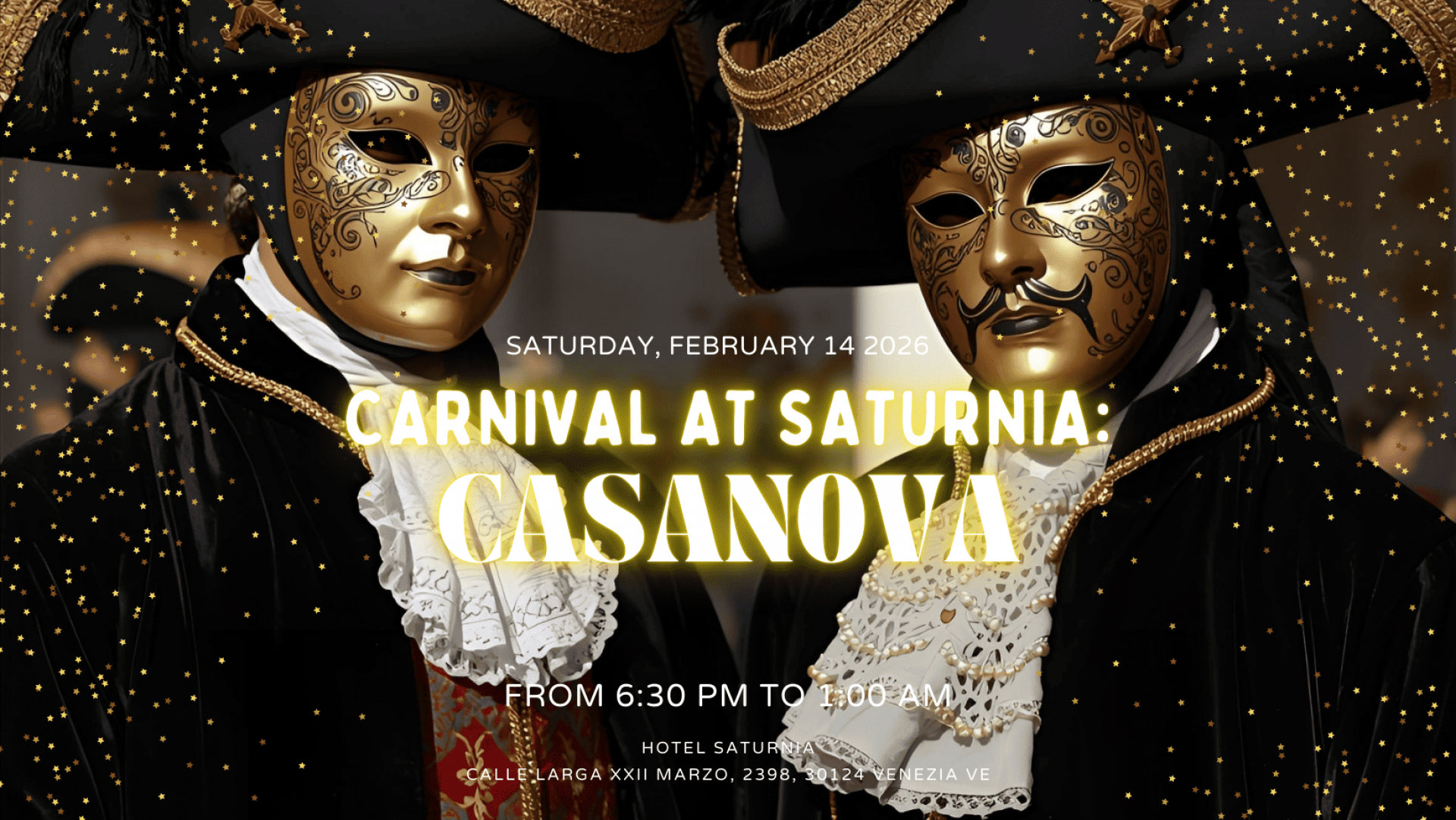 Casanova Venice Carnival 2026