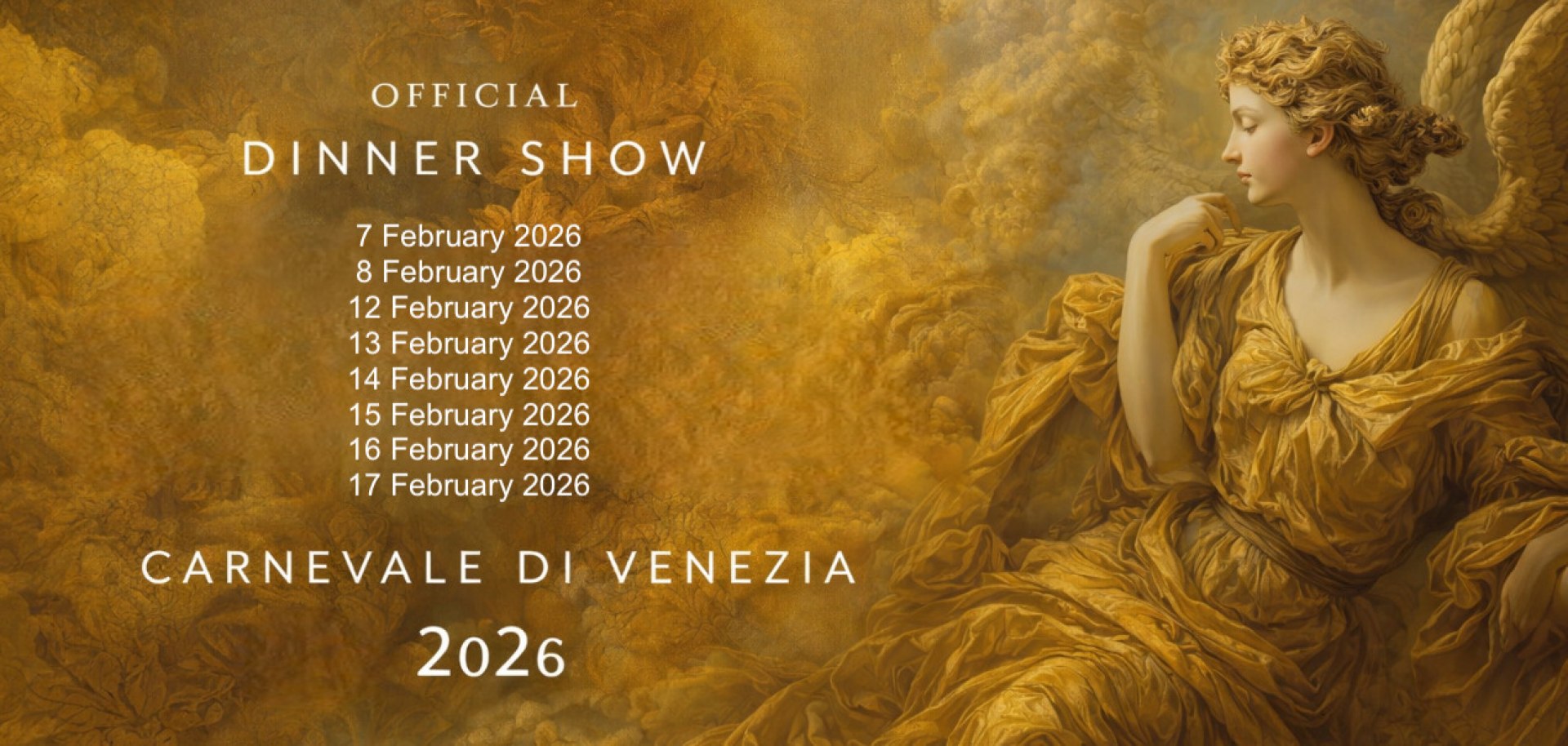 Carnevale di Venezia 2026, Cena Spettacolo Ufficiale