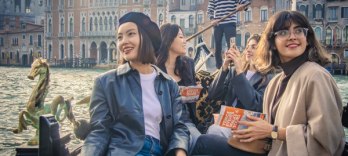 Gemeinsame Gondelfahrt durch die Lagunenstadt