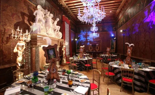Venice Casino of Ca´ Vendramin Calergi Interior Carnival Ball Dinner