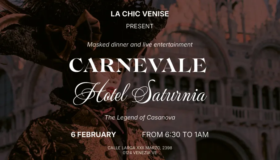 Casanova Carnaval Veneția 2027